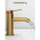 Смеситель д/раковины Abelsberg Fluida ERF22001BG, королевское золото