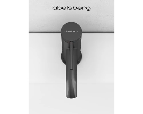 Смеситель д/раковины Abelsberg Fluida ERF22001GM, космическая сталь