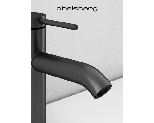 Смеситель д/раковины Abelsberg Fluida ERF22001GM, космическая сталь