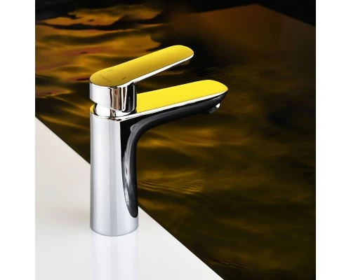 Смеситель д/раковины Abelsberg Lineara UNF23508CH, глянцевый хром