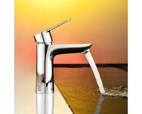 Смеситель д/раковины Abelsberg Lineara UNF23508CH, глянцевый хром