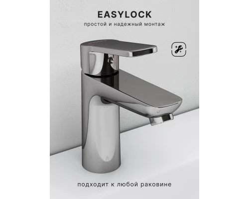 Смеситель д/раковины Abelsberg Lineara UNF23508CH, глянцевый хром