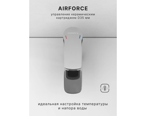 Смеситель д/раковины Abelsberg Lineara UNF23508CH, глянцевый хром