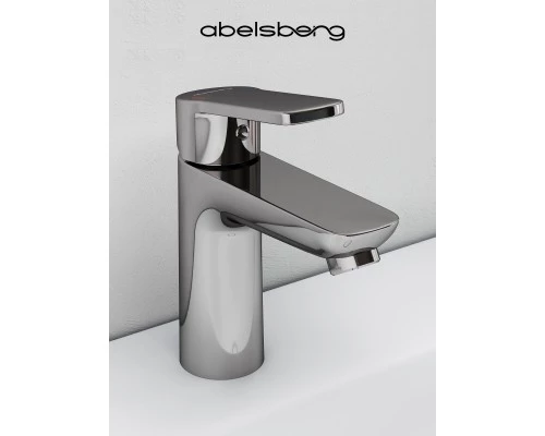 Смеситель д/раковины Abelsberg Lineara UNF23508CH, глянцевый хром