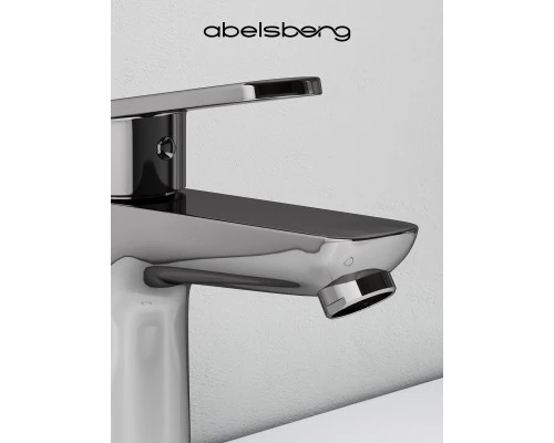 Смеситель д/раковины Abelsberg Lineara UNF23508CH, глянцевый хром