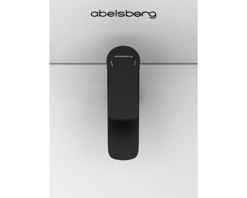 Смеситель д/раковины Abelsberg Lineara UNF23508MB, вулканический черный