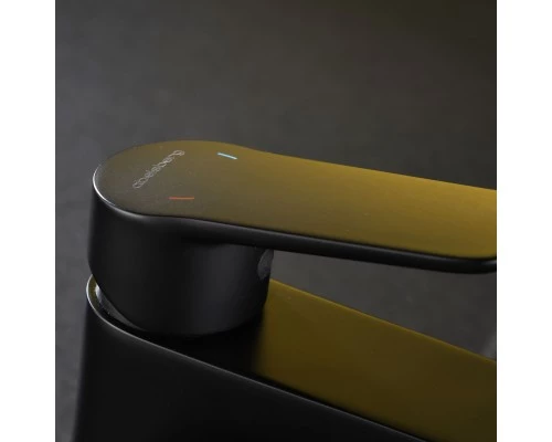 Смеситель д/раковины Abelsberg Lineara UNF23508MB, вулканический черный