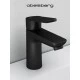 Смеситель д/раковины Abelsberg Lineara UNF23508MB, вулканический черный