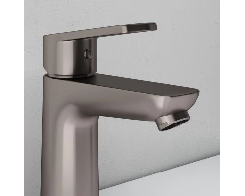 Смеситель д/раковины Abelsberg Lineara UNF23508BN, титан