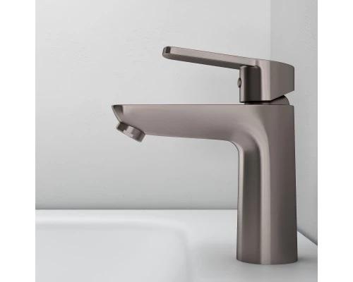 Смеситель д/раковины Abelsberg Lineara UNF23508BN, титан