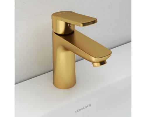 Смеситель д/раковины Abelsberg Lineara UNF23508BG, королевское золото