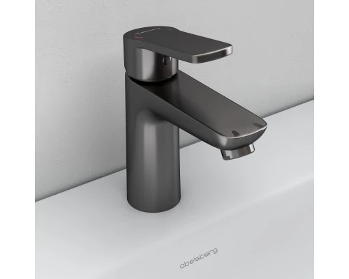 Смеситель д/раковины Abelsberg Lineara UNF23508GM, космическая сталь