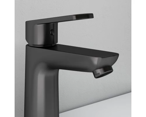 Смеситель д/раковины Abelsberg Lineara UNF23508GM, космическая сталь