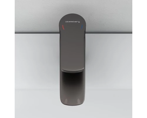 Смеситель д/раковины Abelsberg Lineara UNF23508GM, космическая сталь
