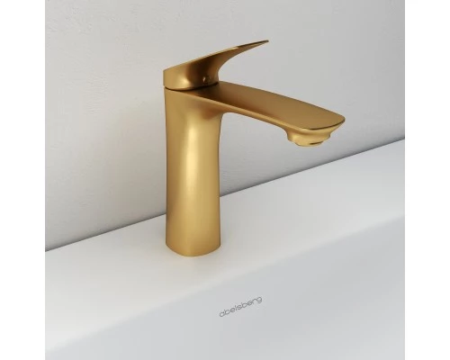 Смеситель д/раковины Abelsberg Perfecta INF60101BG, королевское золото