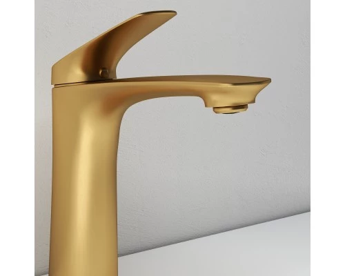 Смеситель д/раковины Abelsberg Perfecta INF60101BG, королевское золото