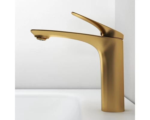 Смеситель д/раковины Abelsberg Perfecta INF60101BG, королевское золото