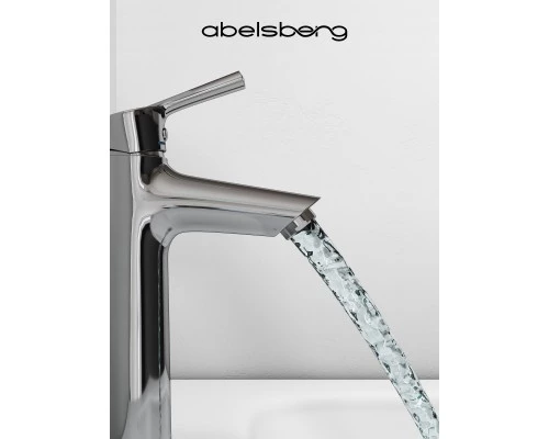 Смеситель д/раковины Abelsberg Solida AMF20090CH, глянцевый хром