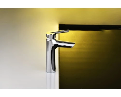 Смеситель д/раковины Abelsberg Solida AMF20090CH, глянцевый хром