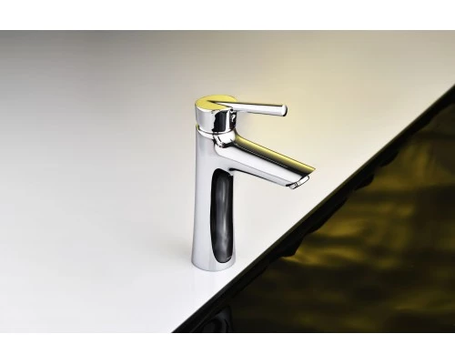 Смеситель д/раковины Abelsberg Solida AMF20090CH, глянцевый хром