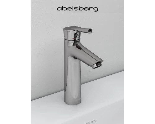 Смеситель д/раковины Abelsberg Solida AMF20090CH, глянцевый хром