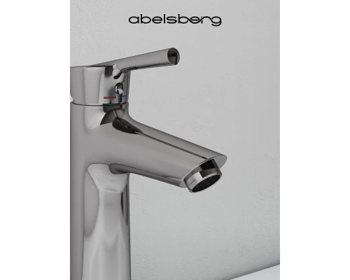 Смеситель д/раковины Abelsberg Solida AMF20090CH, глянцевый хром