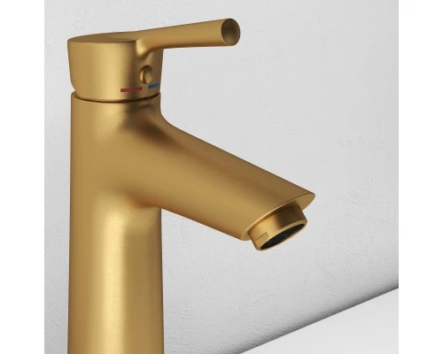 Смеситель д/раковины Abelsberg Solida AMF20090BG, королевское золото