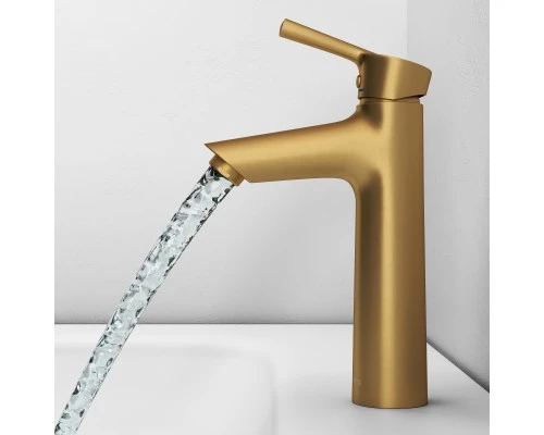 Смеситель д/раковины Abelsberg Solida AMF20090BG, королевское золото