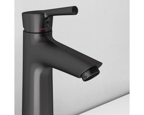 Смеситель д/раковины Abelsberg Solida AMF20090GM, космическая сталь