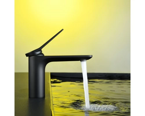 Смеситель д/раковины Abelsberg Intensa EGF23520MB, вулканический черный