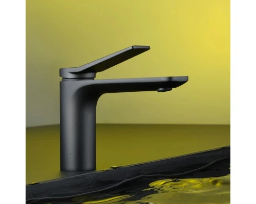 Смеситель д/раковины Abelsberg Intensa EGF23520MB, вулканический черный