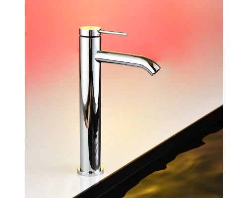 Смеситель д/раковины Abelsberg Fluida ERF22003CH высокий, глянцевый хром