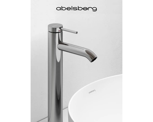 Смеситель д/раковины Abelsberg Fluida ERF22003CH высокий, глянцевый хром