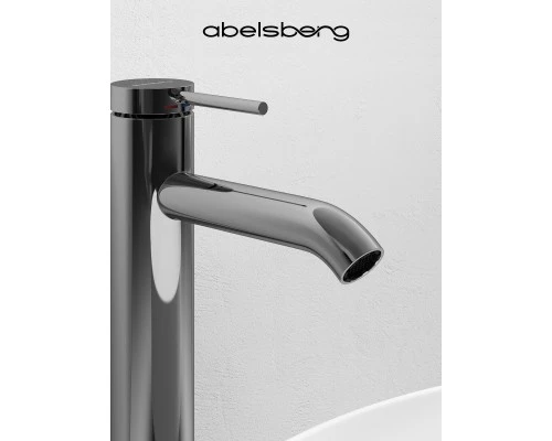 Смеситель д/раковины Abelsberg Fluida ERF22003CH высокий, глянцевый хром