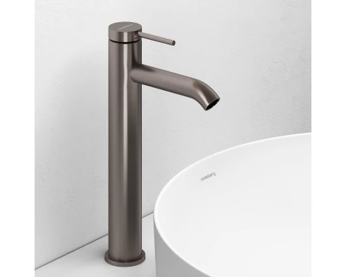 Смеситель д/раковины Abelsberg Fluida ERF22003BN высокий, титан