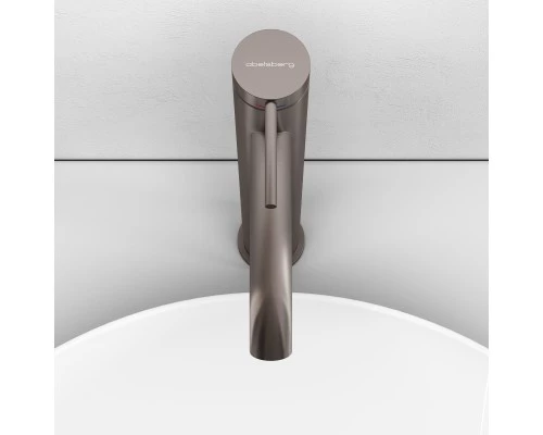Смеситель д/раковины Abelsberg Fluida ERF22003BN высокий, титан
