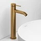 Смеситель д/раковины Abelsberg Fluida ERF22003BG высокий, королевское золото