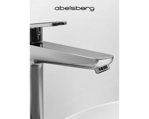Смеситель д/раковины Abelsberg Lineara UNF23509CH высокий, глянцевый хром