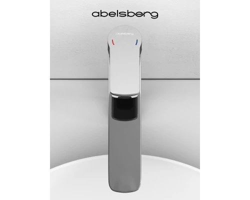 Смеситель д/раковины Abelsberg Lineara UNF23509CH высокий, глянцевый хром