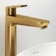 Смеситель д/раковины Abelsberg Lineara UNF23509BG высокий, королевское золото