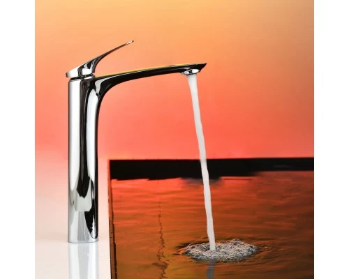 Смеситель д/раковины Abelsberg Perfecta INF60102CH высокий, глянцевый хром