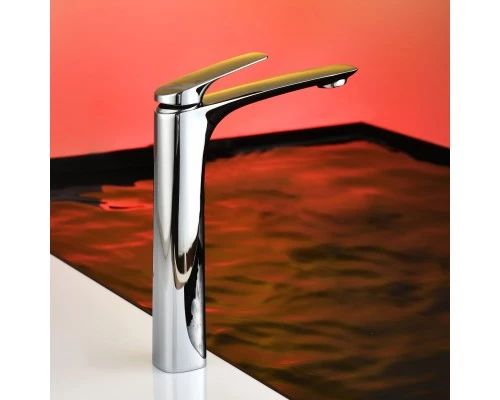 Смеситель д/раковины Abelsberg Perfecta INF60102CH высокий, глянцевый хром