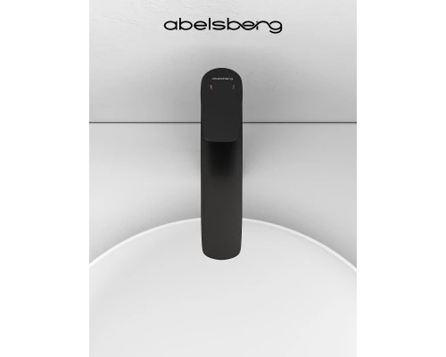Смеситель д/раковины Abelsberg Perfecta INF60102MB высокий, вулканический черный