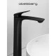 Смеситель д/раковины Abelsberg Perfecta INF60102MB высокий, вулканический черный