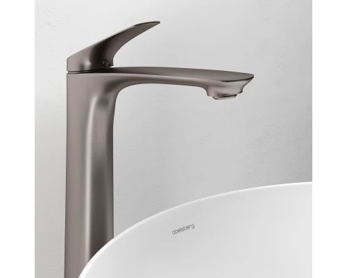 Смеситель д/раковины Abelsberg Perfecta INF60102BN высокий, титан