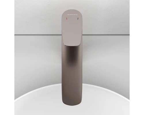 Смеситель д/раковины Abelsberg Perfecta INF60102BN высокий, титан