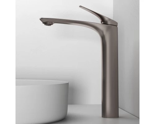 Смеситель д/раковины Abelsberg Perfecta INF60102BN высокий, титан