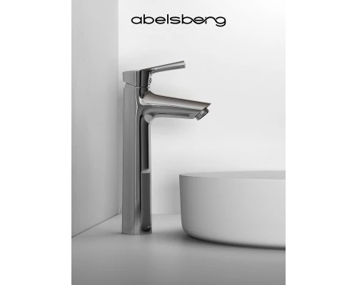Смеситель д/раковины Abelsberg Solida AMF20091CH высокий, глянцевый хром