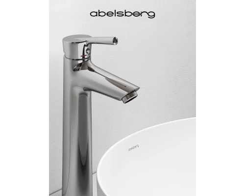 Смеситель д/раковины Abelsberg Solida AMF20091CH высокий, глянцевый хром