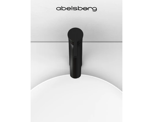 Смеситель д/раковины Abelsberg Solida AMF20091MB высокий, вулканический черный